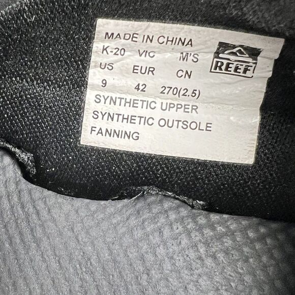 Reef Fanning Sandal Men’s‎ 9 Charcoal Black With Bottle Opener main image 5
